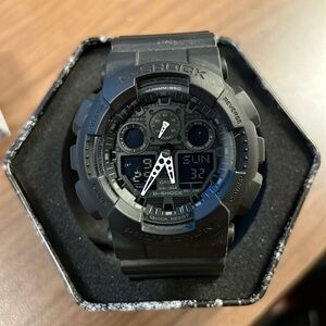 Casio GA100-1A1 analog-digital watch